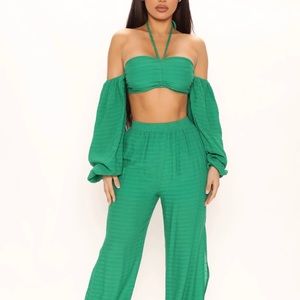 Jasmine Pant Set - Kelly Green